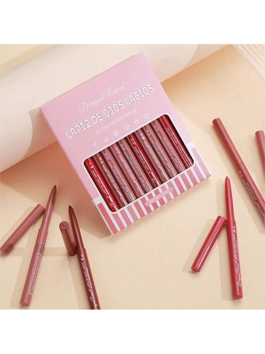 Delineador de labios mate de 12 colores