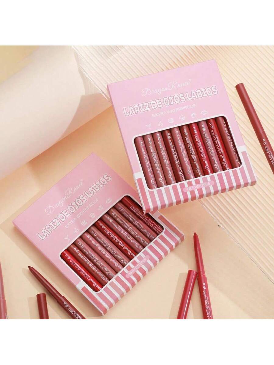 Delineador de labios mate de 12 colores
