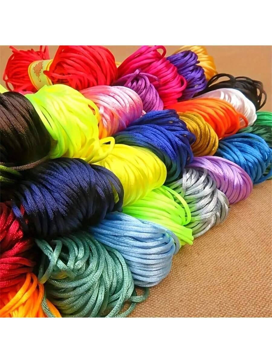 10 rollos de cuerda trenzada de Color aleatorio