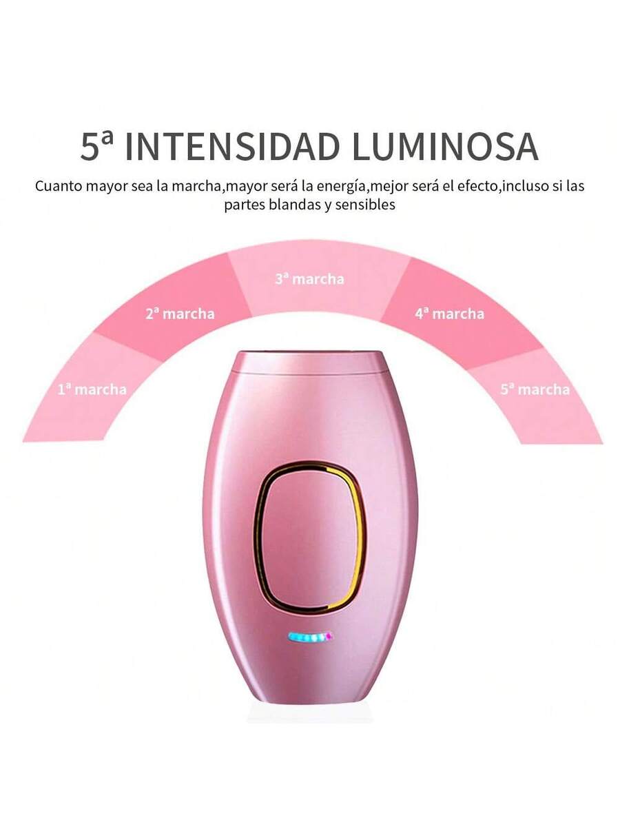 Dispositivo de depilación con luz pulsada láser permanente e indoloro