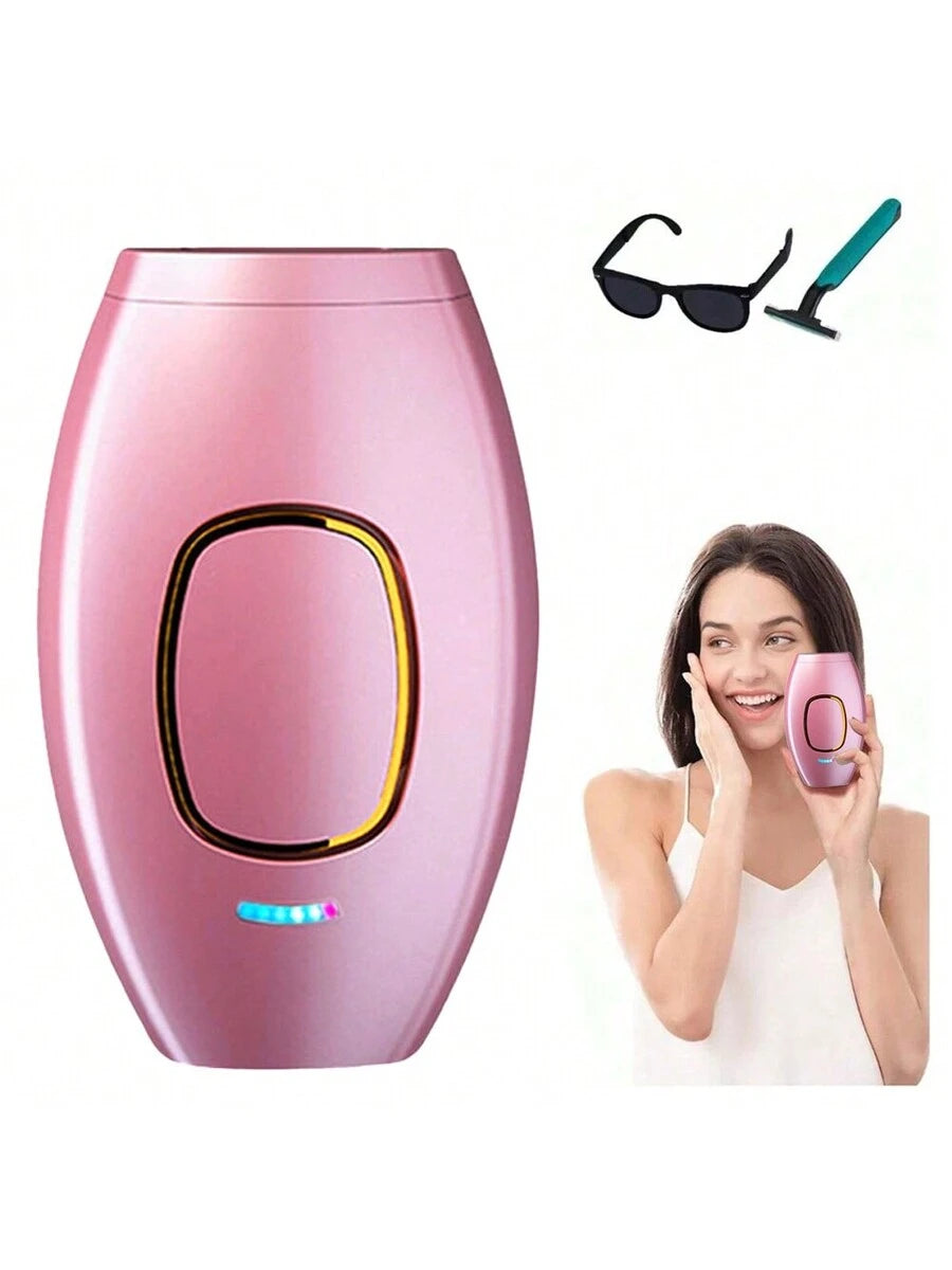 Dispositivo de depilación con luz pulsada láser permanente e indoloro