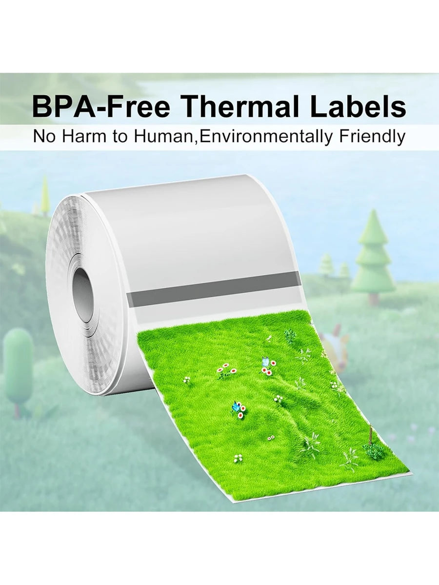 3 rollos de papel térmico transparente Phomemo