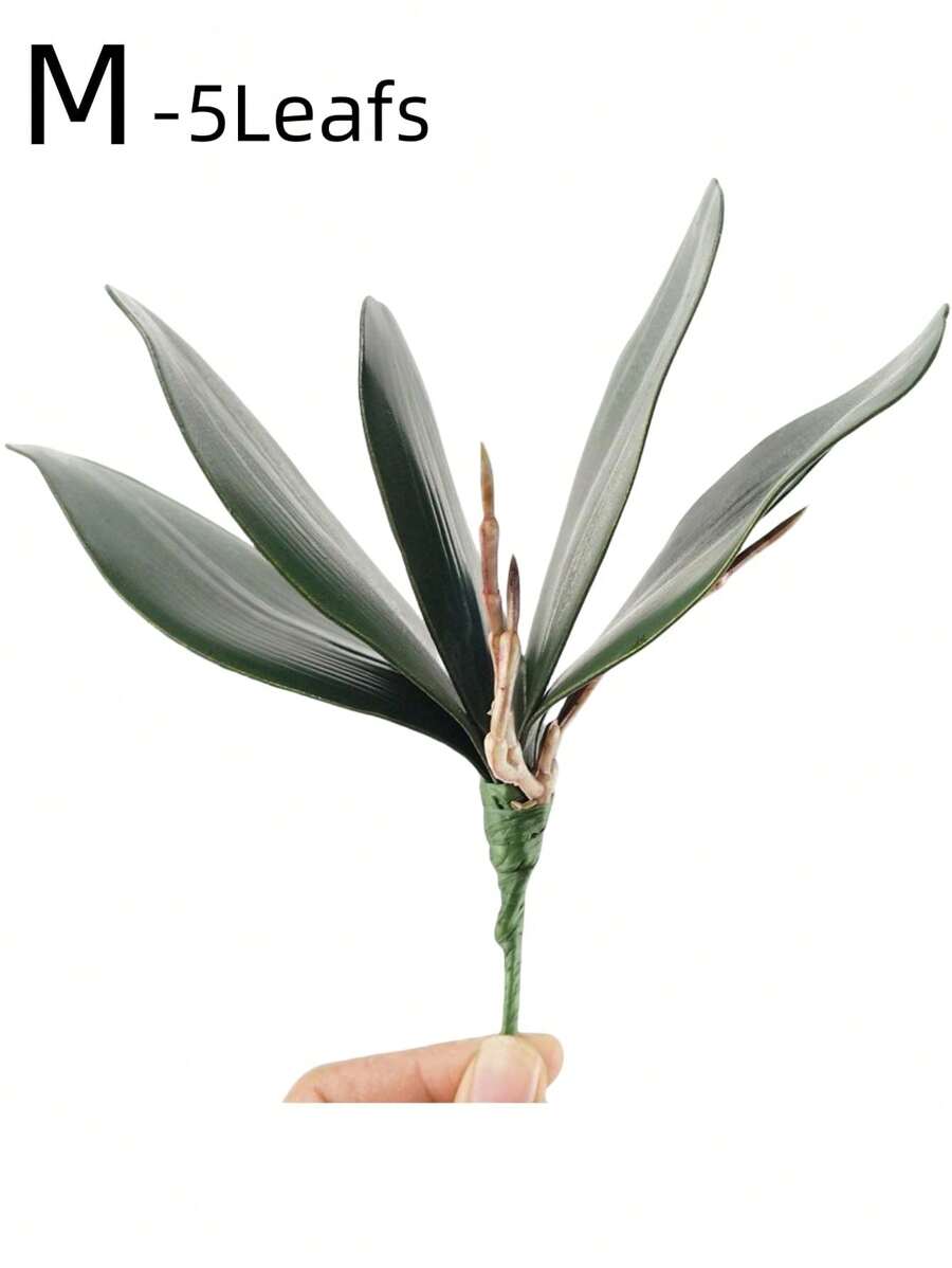 2 Piezas Planta potted con Orquídea simulada de Mariposa