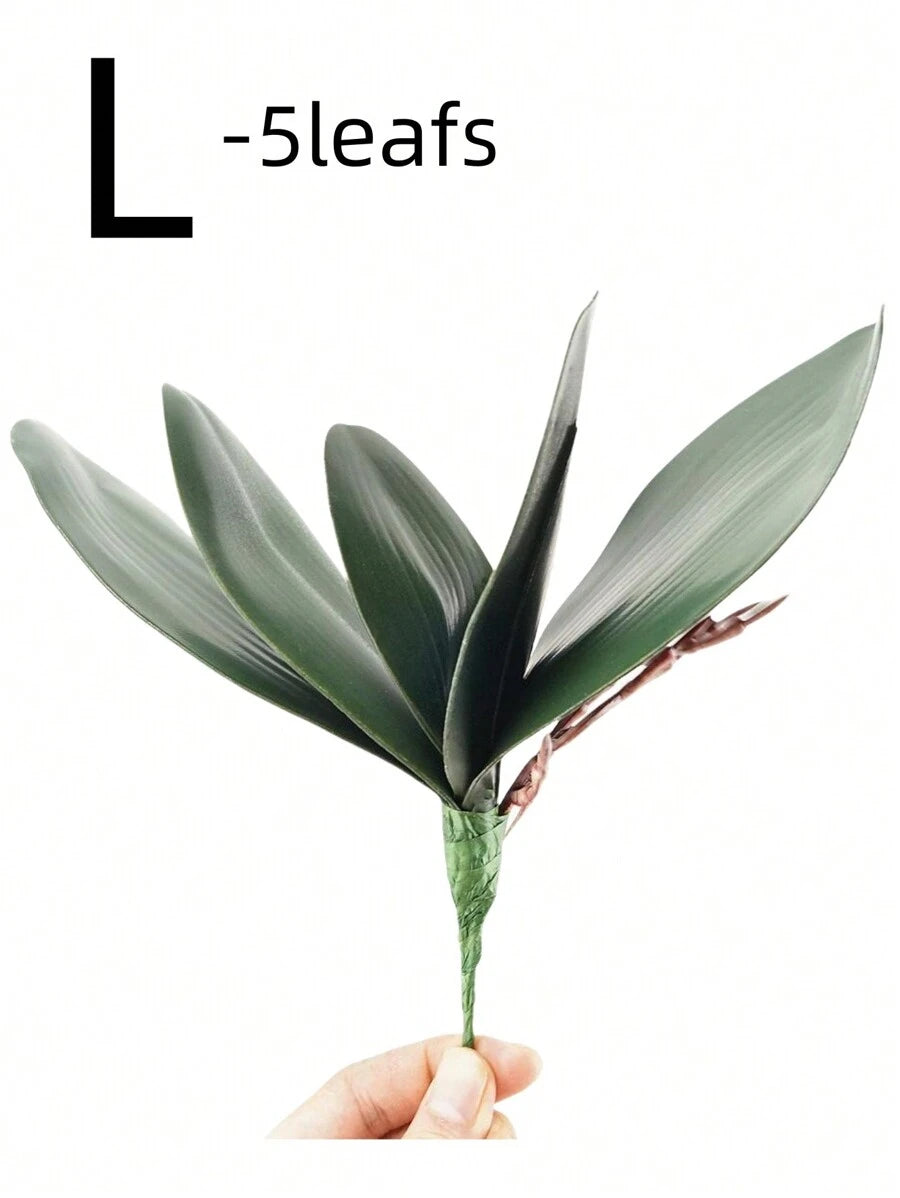 2 Piezas Planta potted con Orquídea simulada de Mariposa