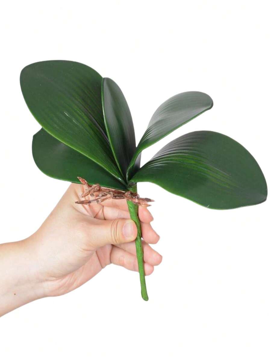 2 Piezas Planta potted con Orquídea simulada de Mariposa