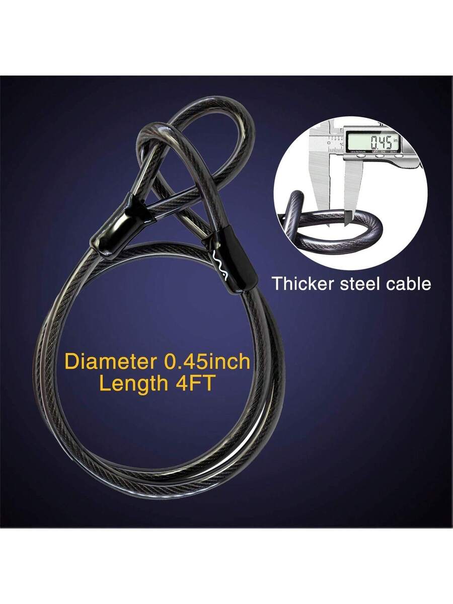 Candado Bicicleta, Cadena Para Moto,