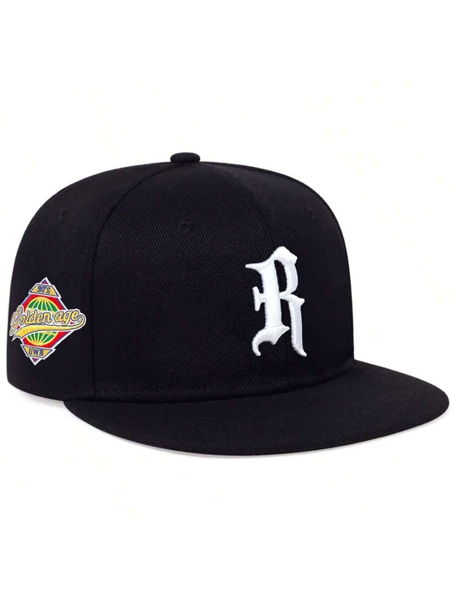 Gorra de béisbol con bordado de letra R