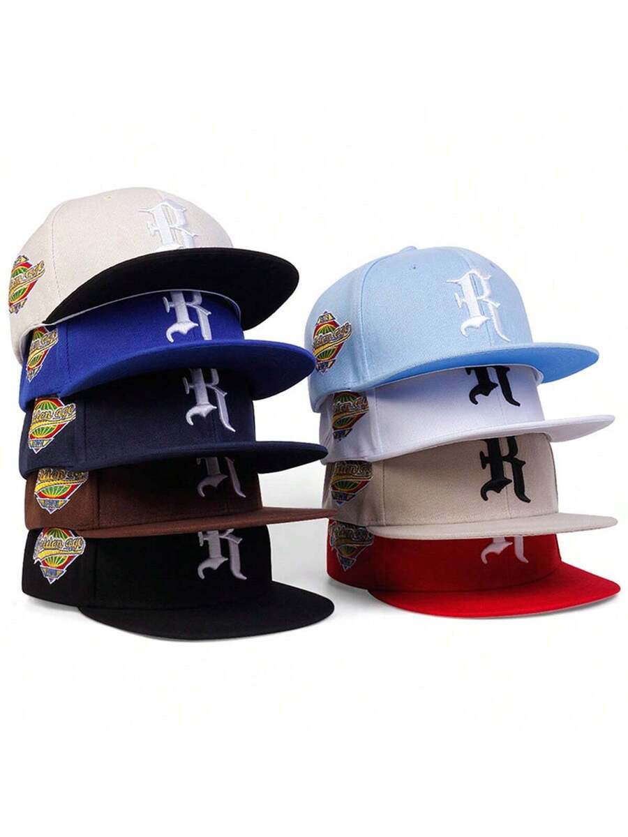 Gorra de béisbol con bordado de letra R