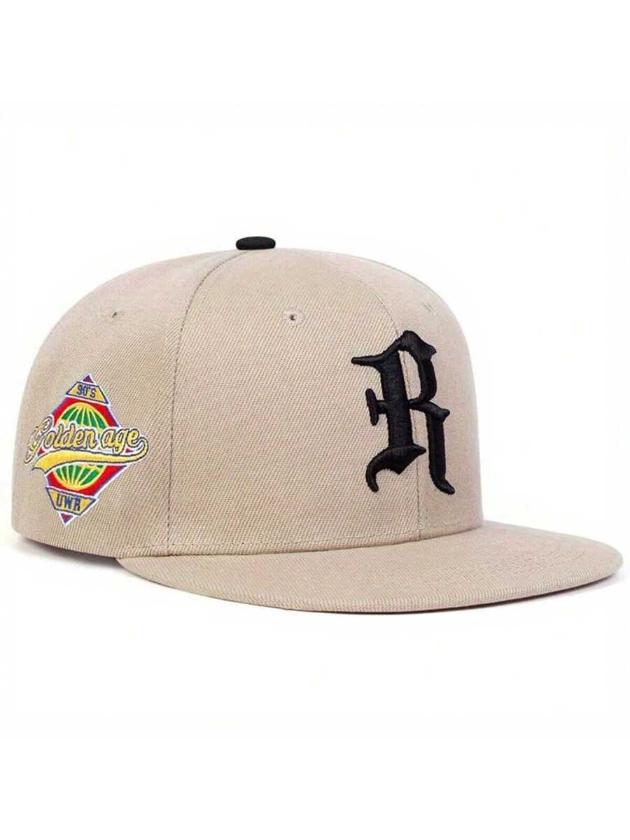 Gorra de béisbol con bordado de letra R