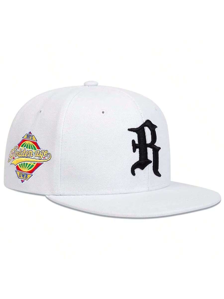 Gorra de béisbol con bordado de letra R