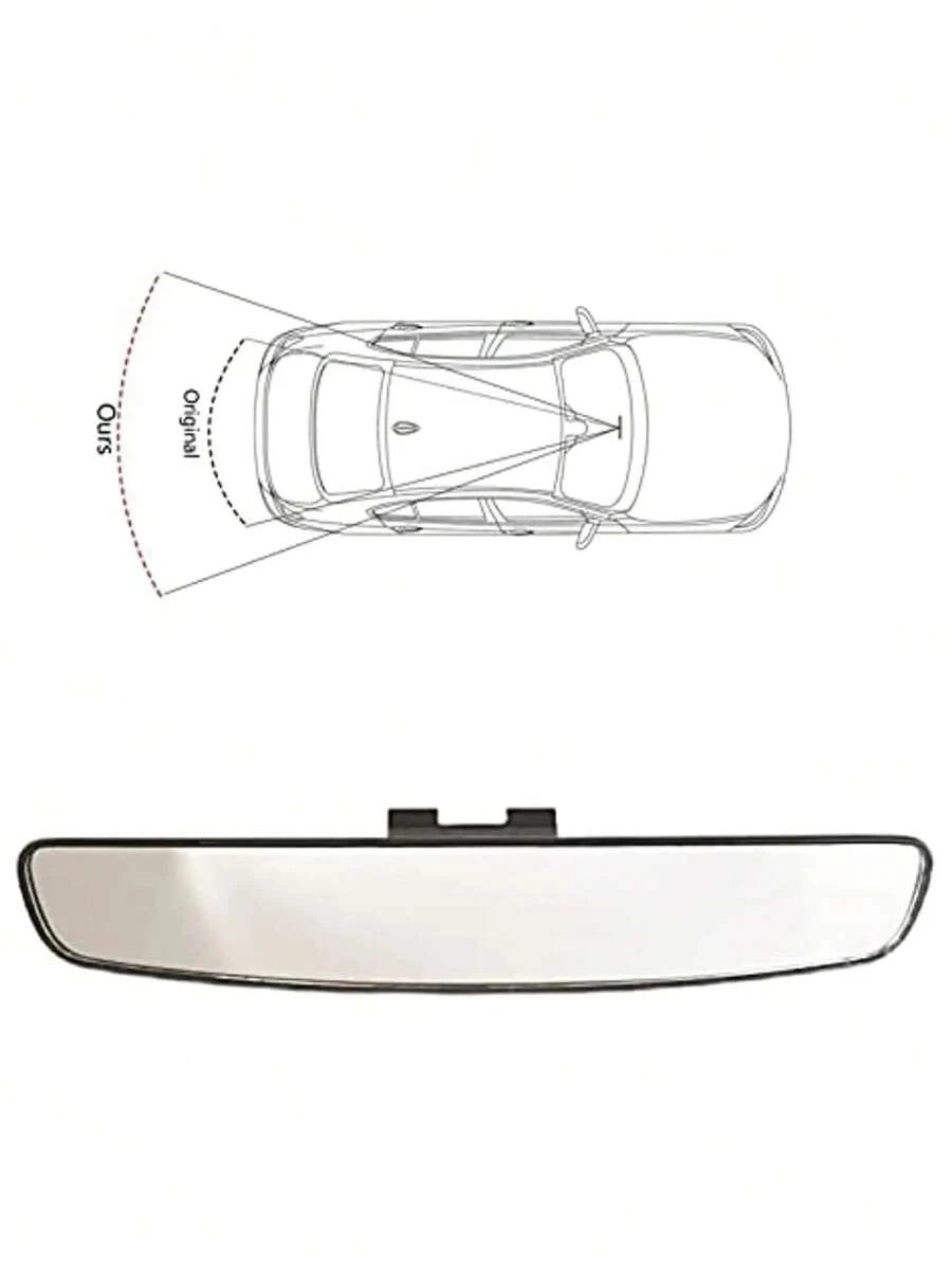 Espejo retrovisor panorámico curvo para superponer para coche
