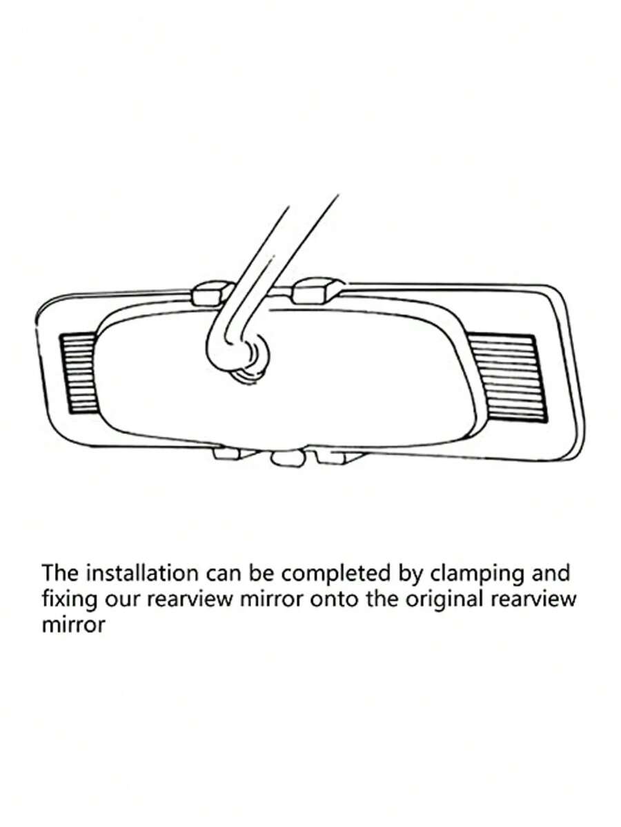 Espejo retrovisor panorámico curvo para superponer para coche