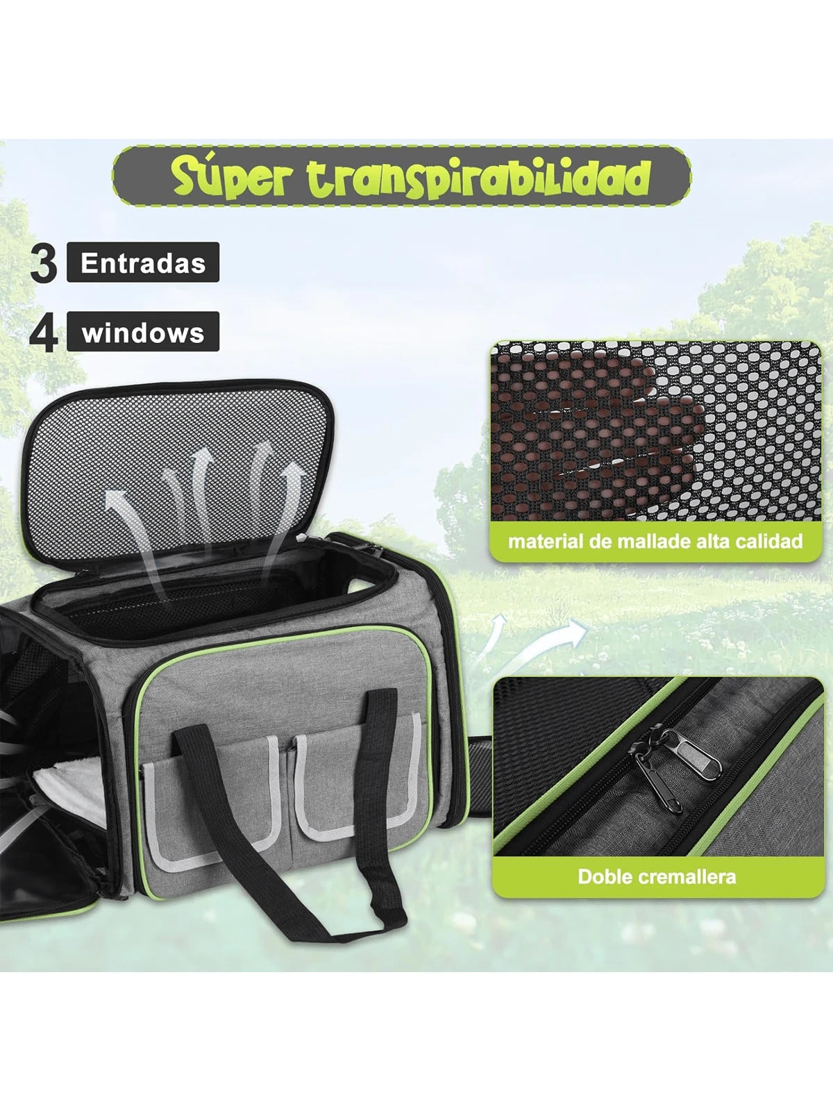 Bolsa de Mascotas Plegable