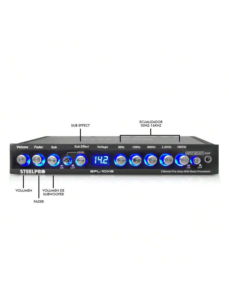 Ecualizador Pre-amp 5 Bandas