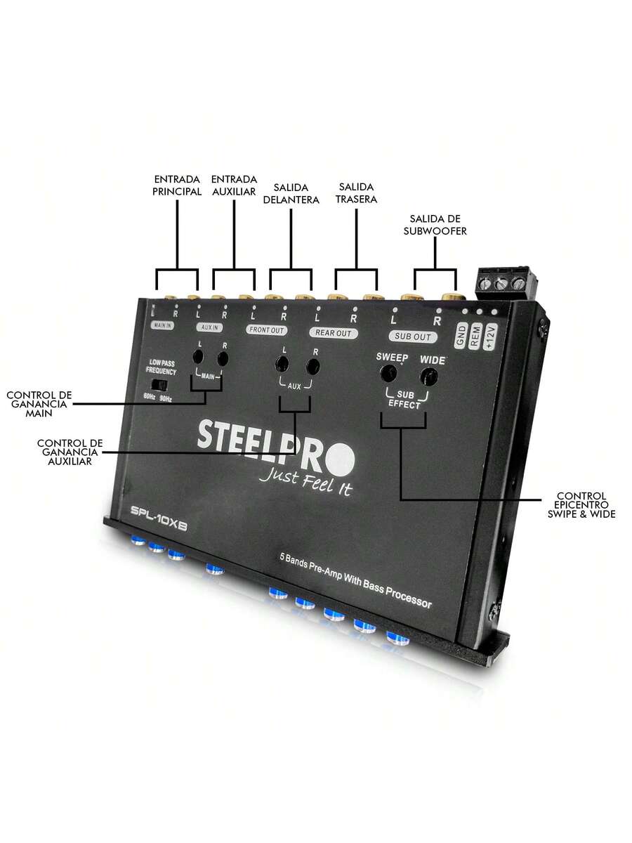 Ecualizador Pre-amp 5 Bandas