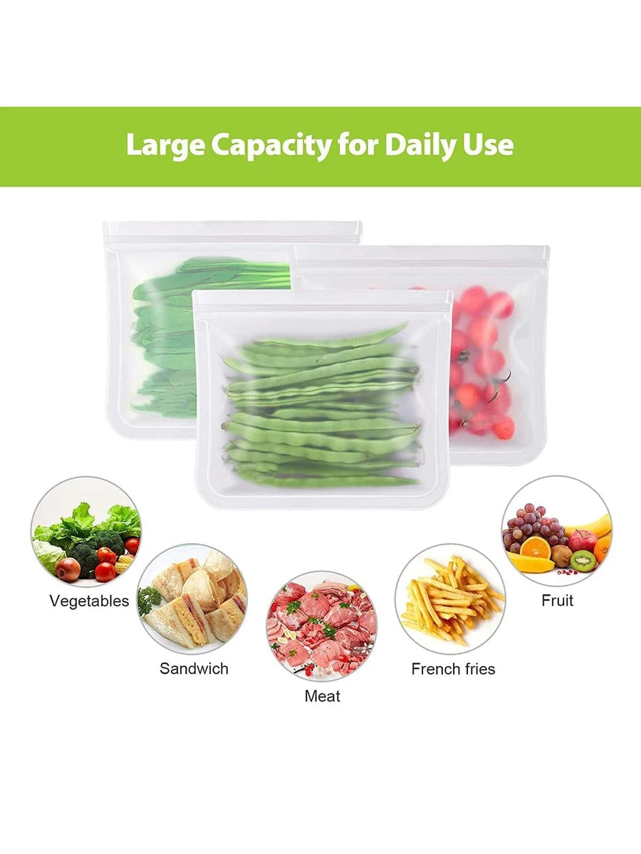 Bolsas Reutilizables para Alimentos Paquete de 20 Bolsa