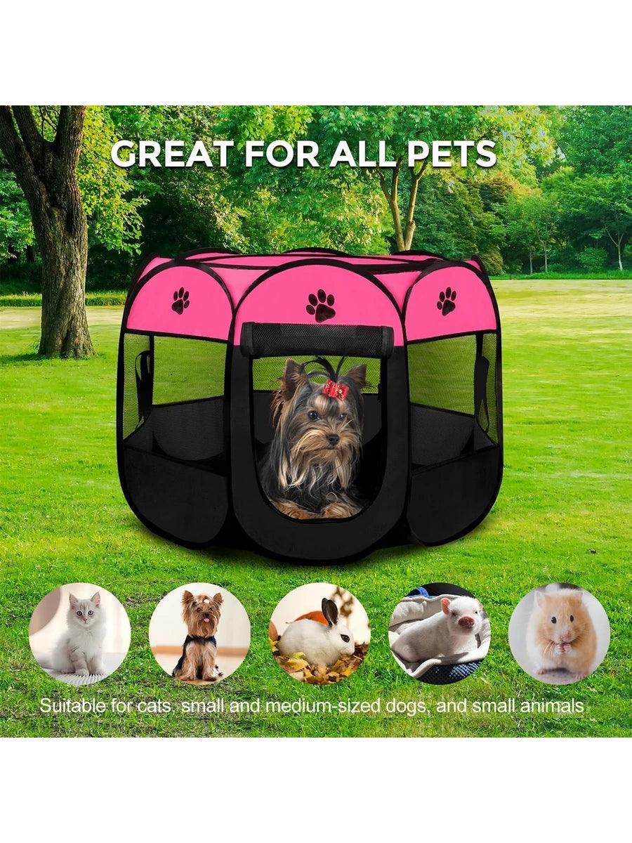 Corral portátil plegable para mascotas