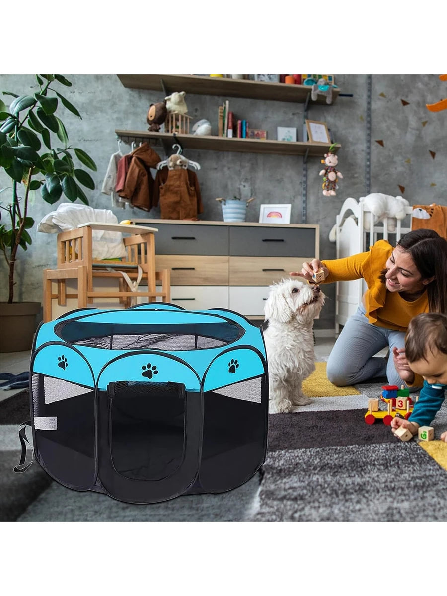 Corral portátil plegable para mascotas