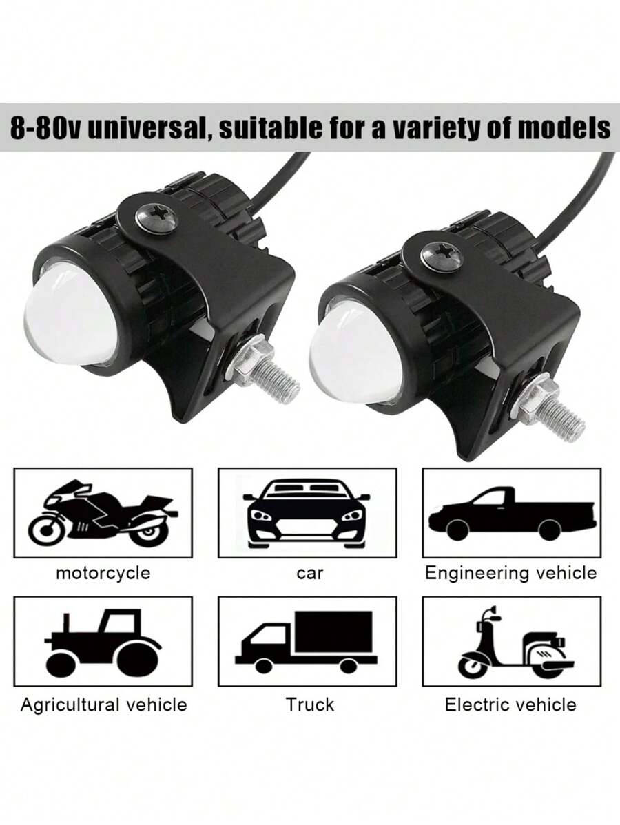 Faros de LED auxiliares para coche, moto, scooter
