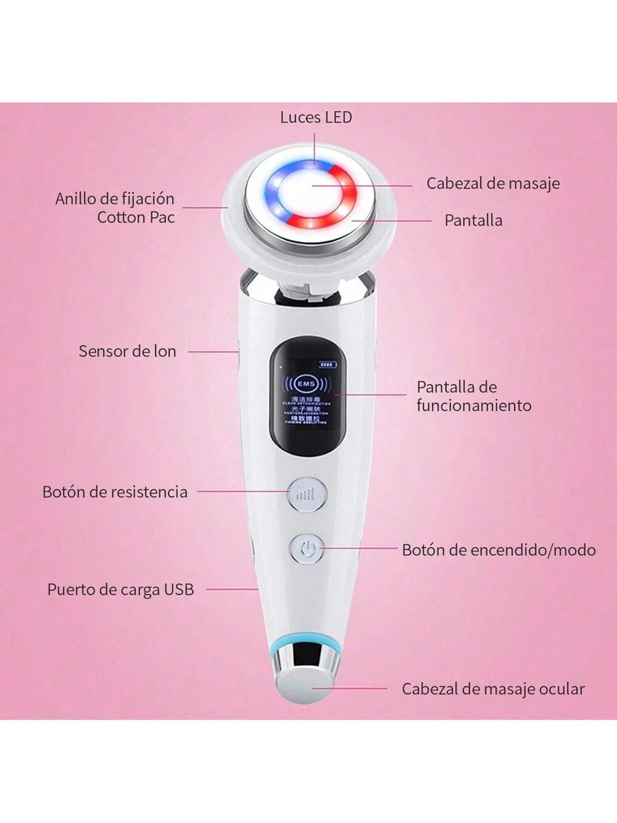 Masajeador facial de microcorriente