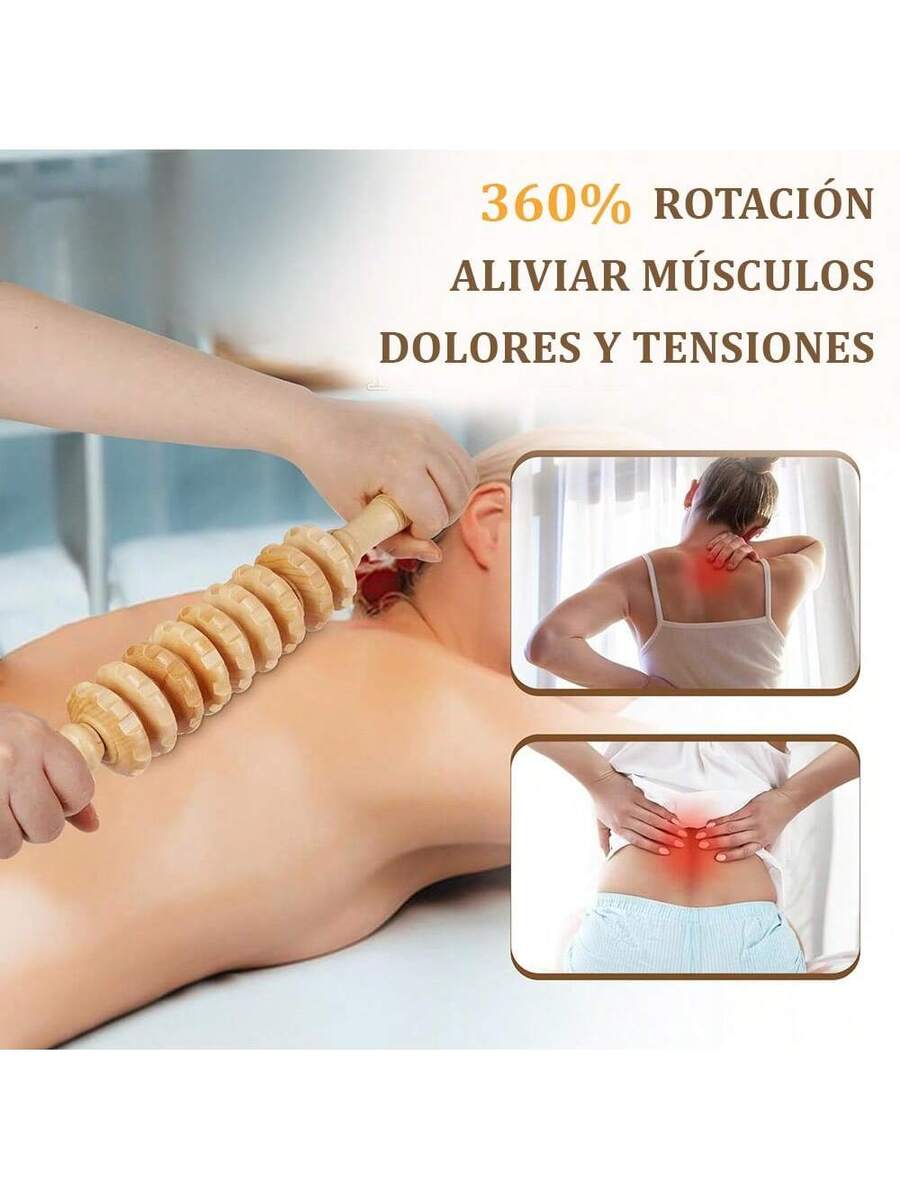 6 En 1Herramientas De Madera De Terapia Masaje