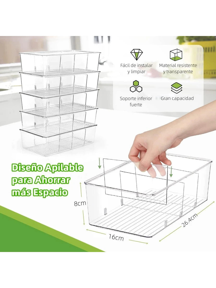Organizador de Cocina de plástico con divisores