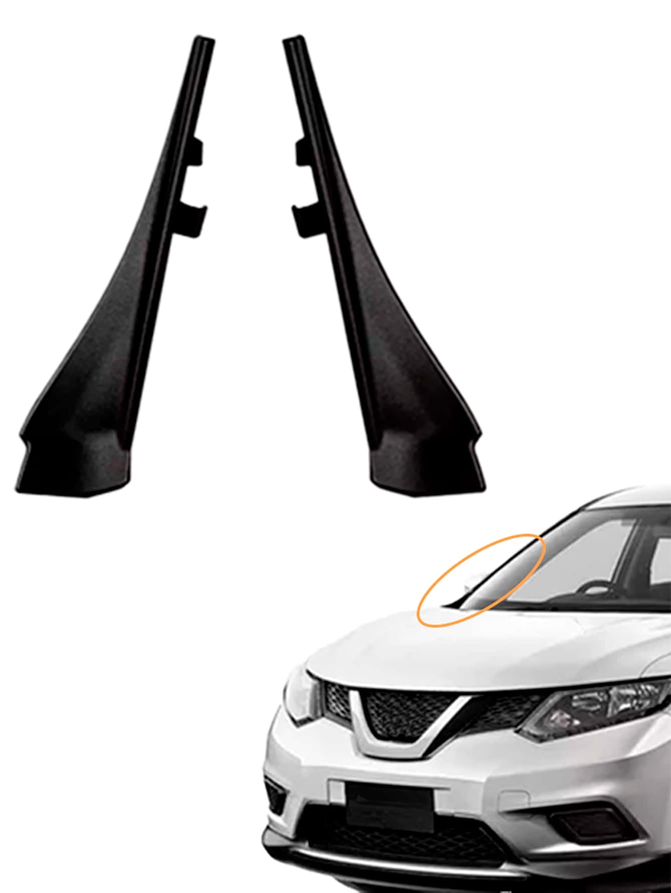Parabrisas Esquineros Par  Moldura Nissan Xtrail