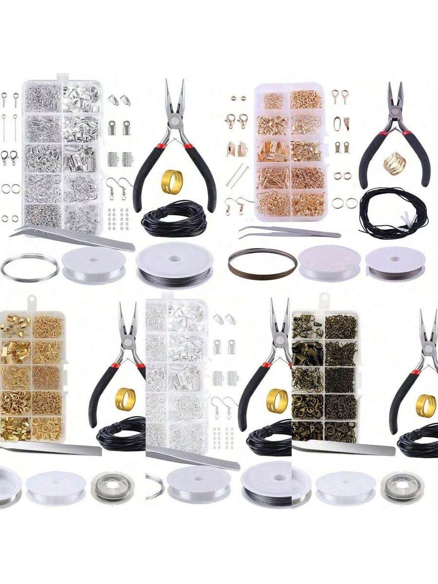 900 piezas Juego de inicio para hacer joyas