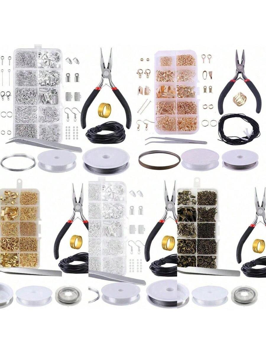 900 piezas Juego de inicio para hacer joyas