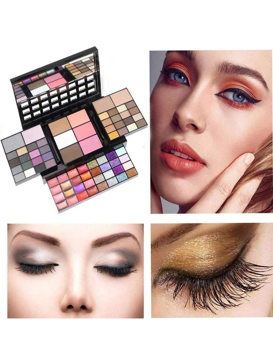 Paleta de sombras de ojos de 74 colores