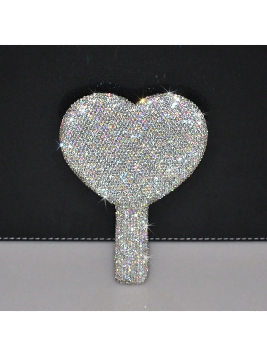 Espejo de maquillaje en forma de corazón