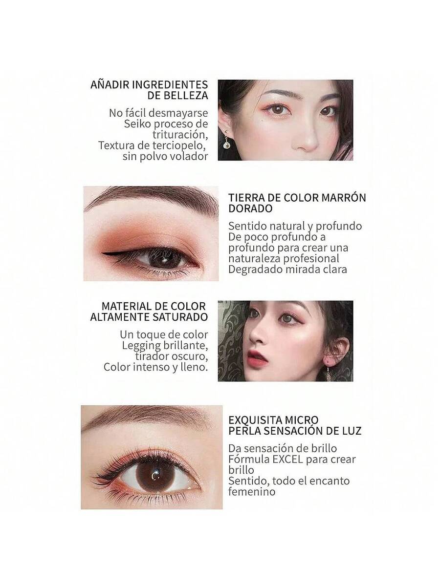 Paleta de sombras de ojos de 120 colores
