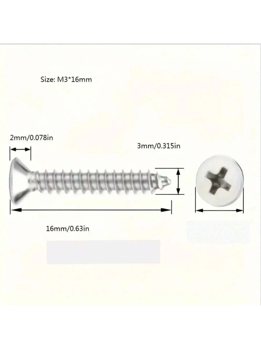Juego de surtido de tornillos autorroscantes M2 M3 M4