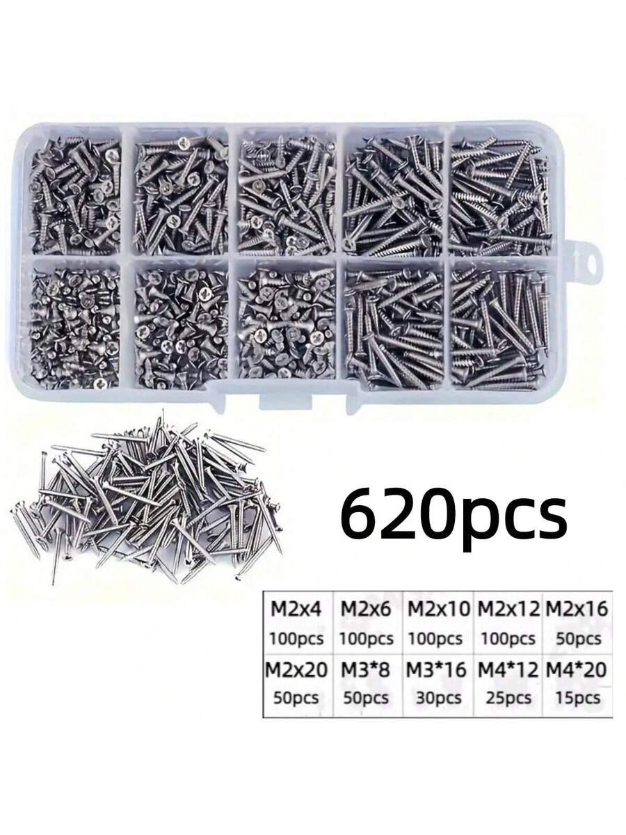 Juego de surtido de tornillos autorroscantes M2 M3 M4