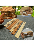 50 piezas Tiras de madera de bambú