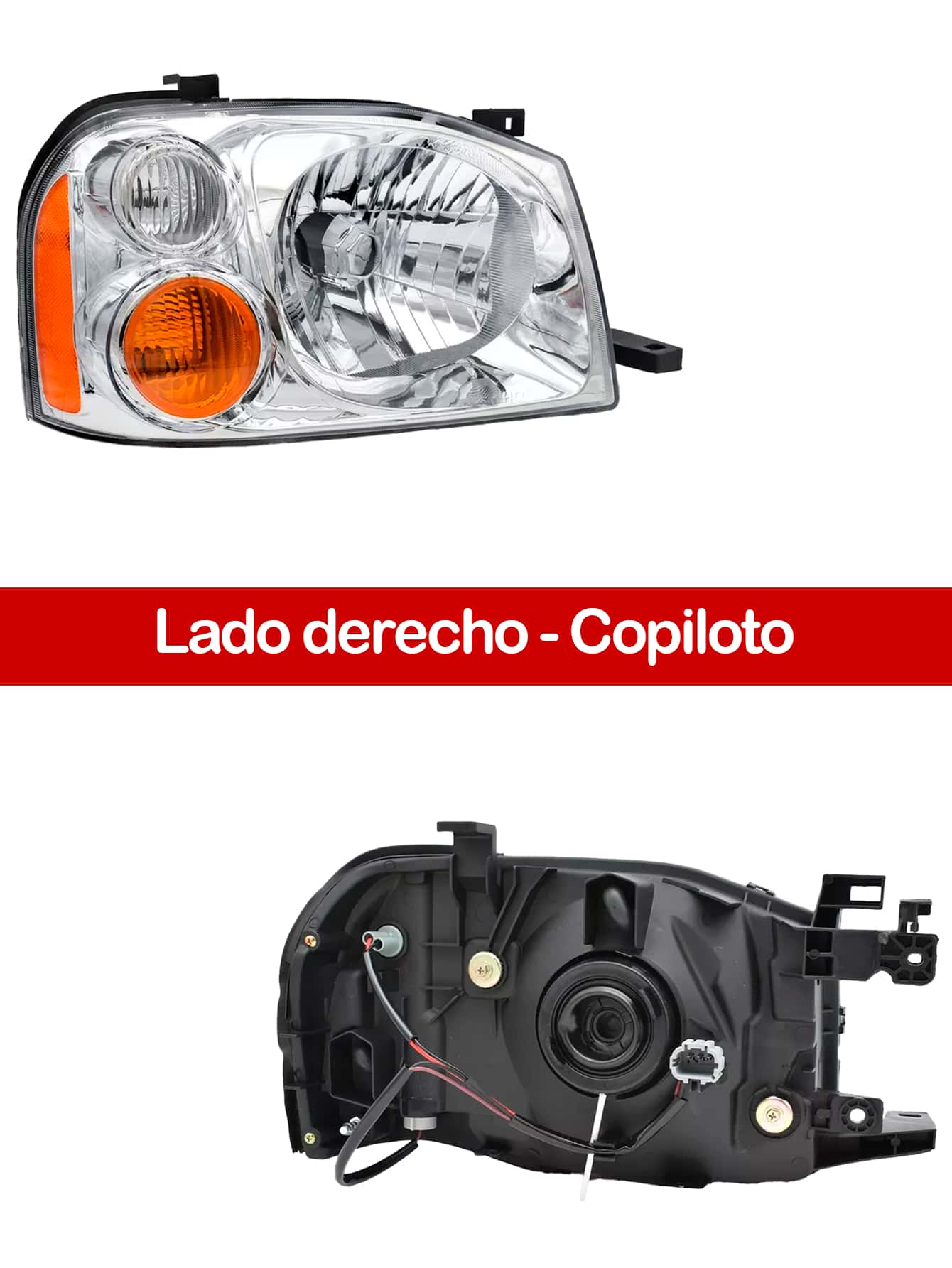 Par Faros Delanteros Nissan Frontier Np300 D22 NS-09210 NS-09211 2008 2009 2010 2011 2012 2013 2014 2015