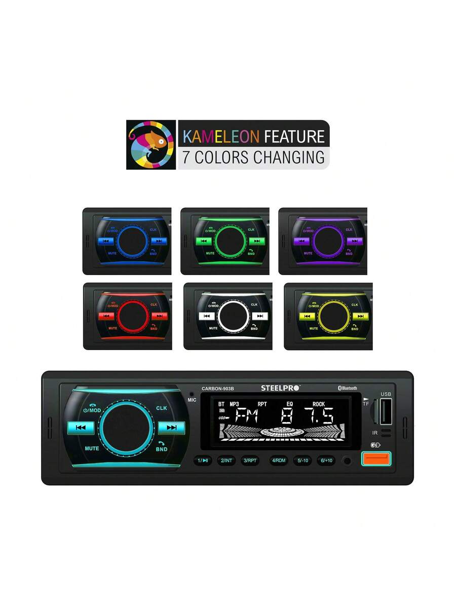 Autoestéreo Bluetooth 1 Din Usb