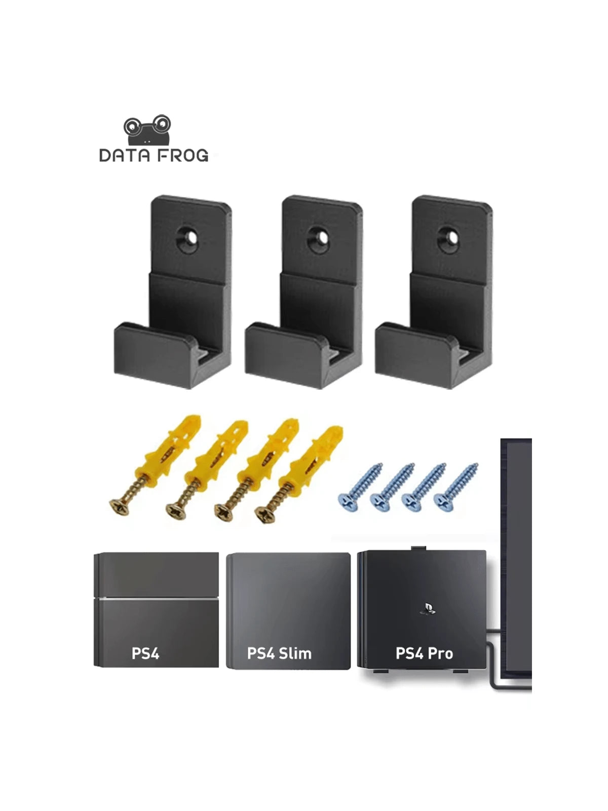 Soporte de pared para almacenamiento y sujeción de controladores universales