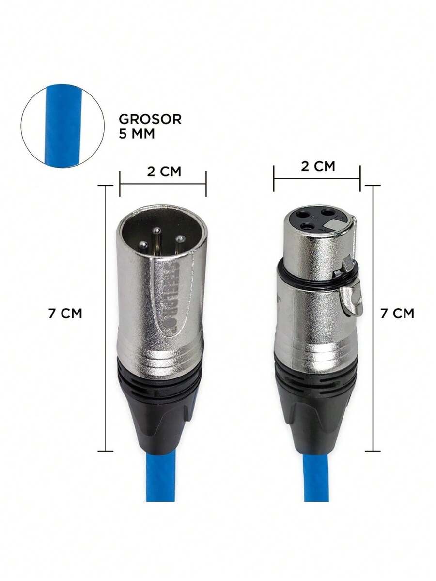 Cable Xlr 6m Balanceado Profesional