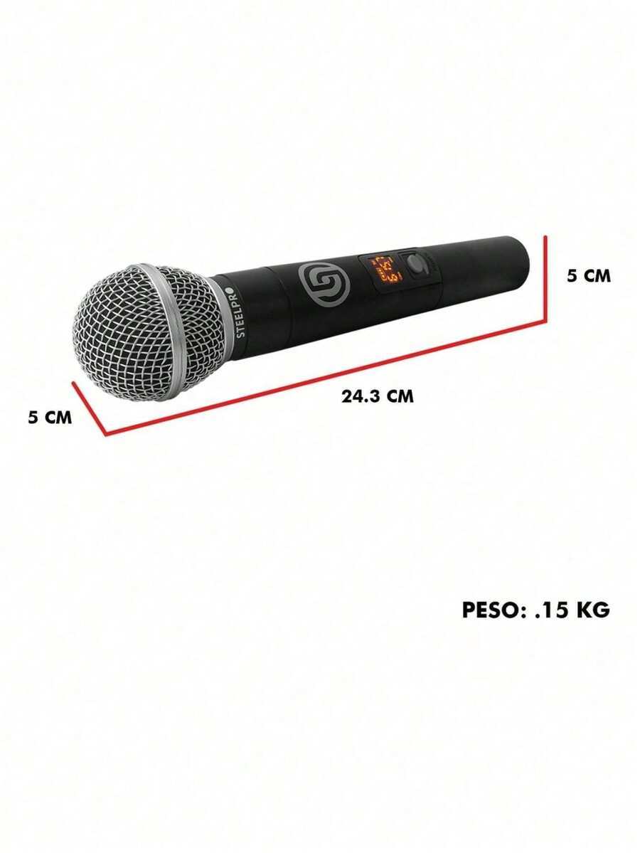 Set Profesional 4 Micrófonos Inalámbricos