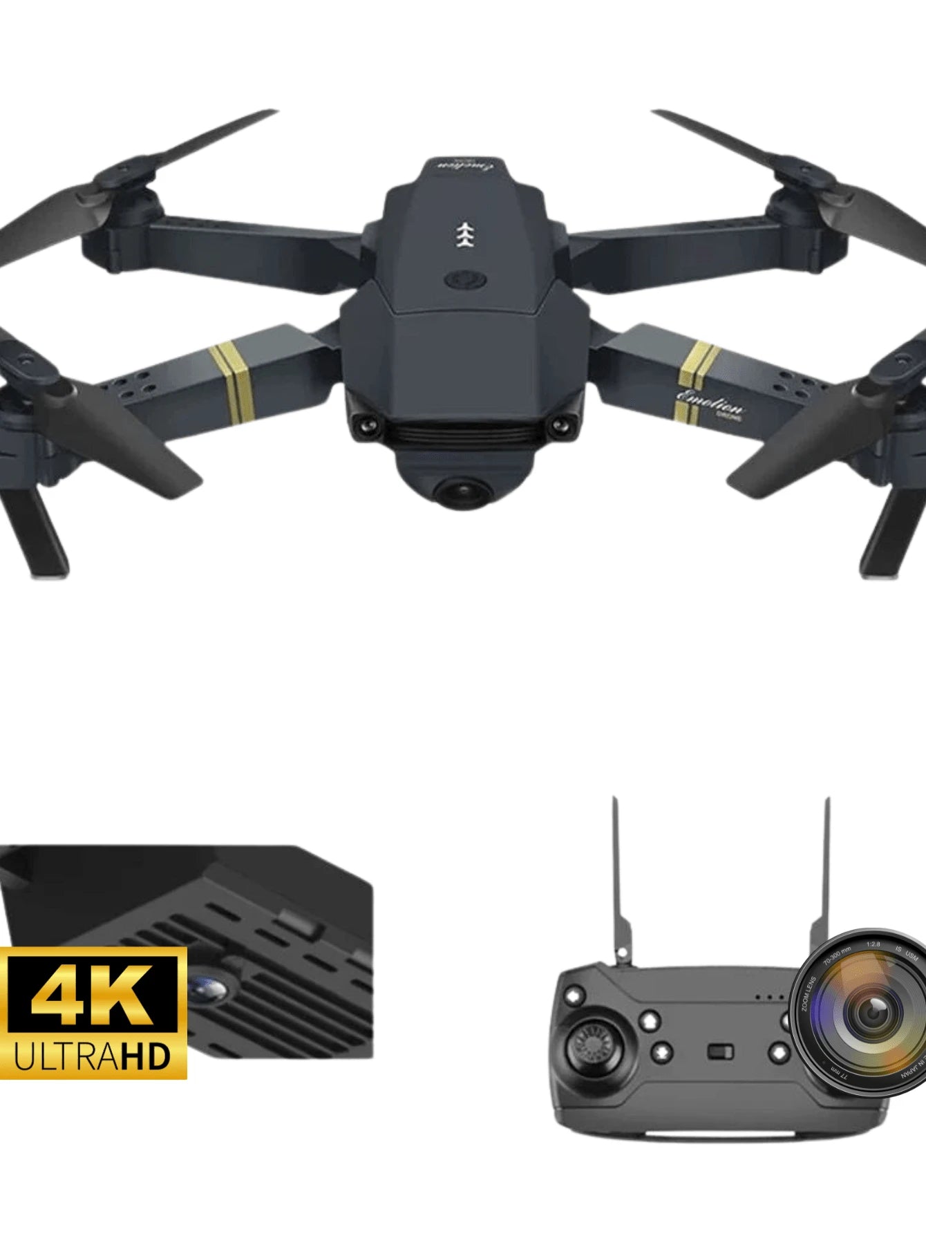 Mini Dron Control Remoto Cámara Video 4K
