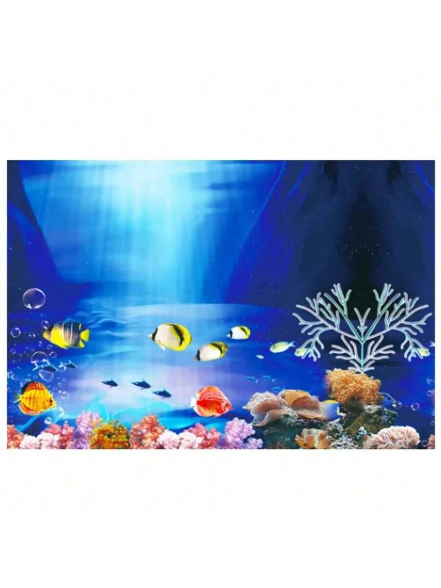 Fondo de acuario de alta definición con imagen 3D tridimensional