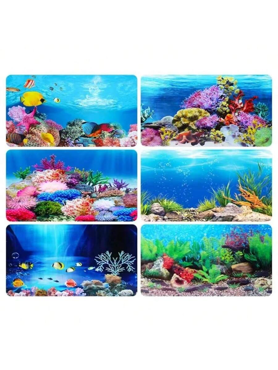 Fondo de acuario de alta definición con imagen 3D tridimensional