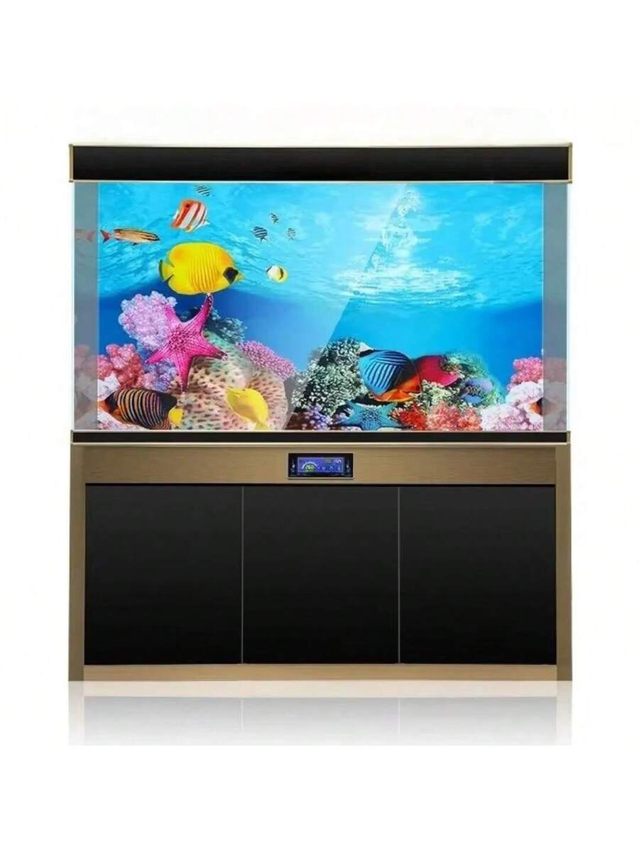 Fondo de acuario de alta definición con imagen 3D tridimensional