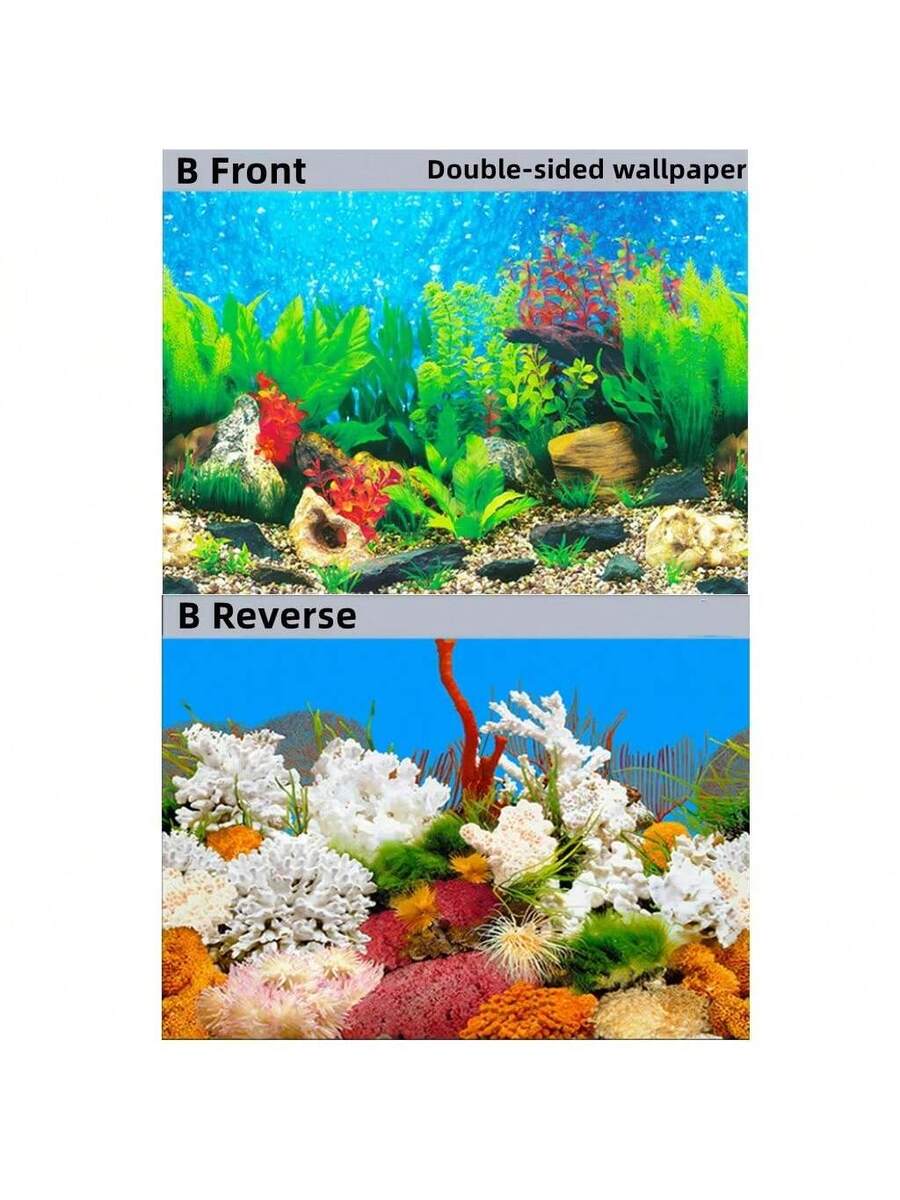 Fondo de acuario de alta definición con imagen 3D tridimensional