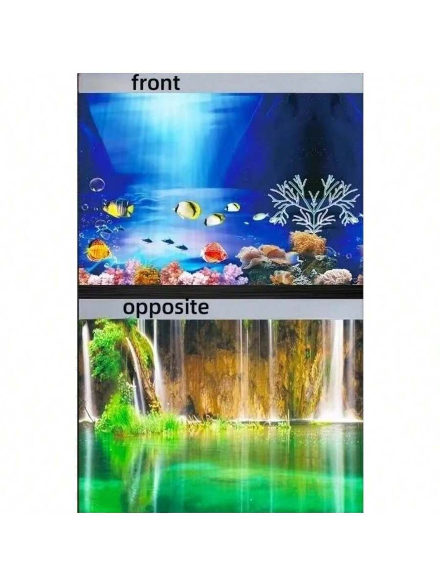 Fondo de acuario de alta definición con imagen 3D tridimensional