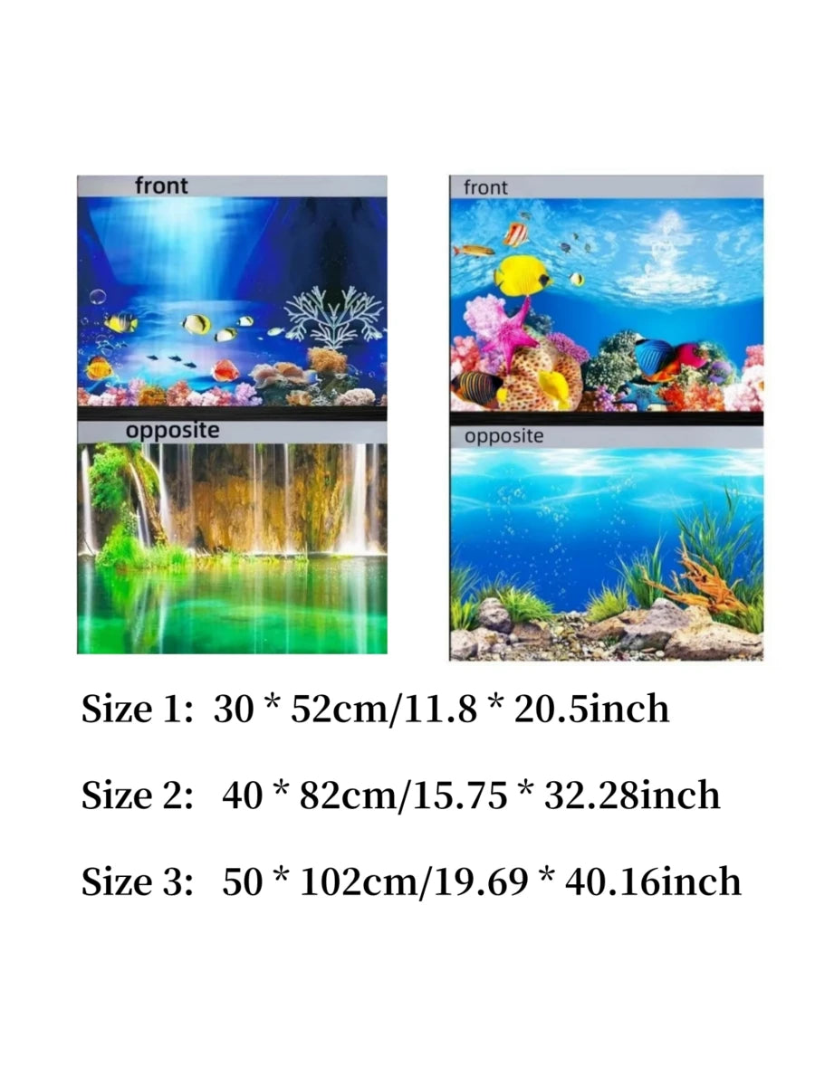 Fondo de acuario de alta definición con imagen 3D tridimensional