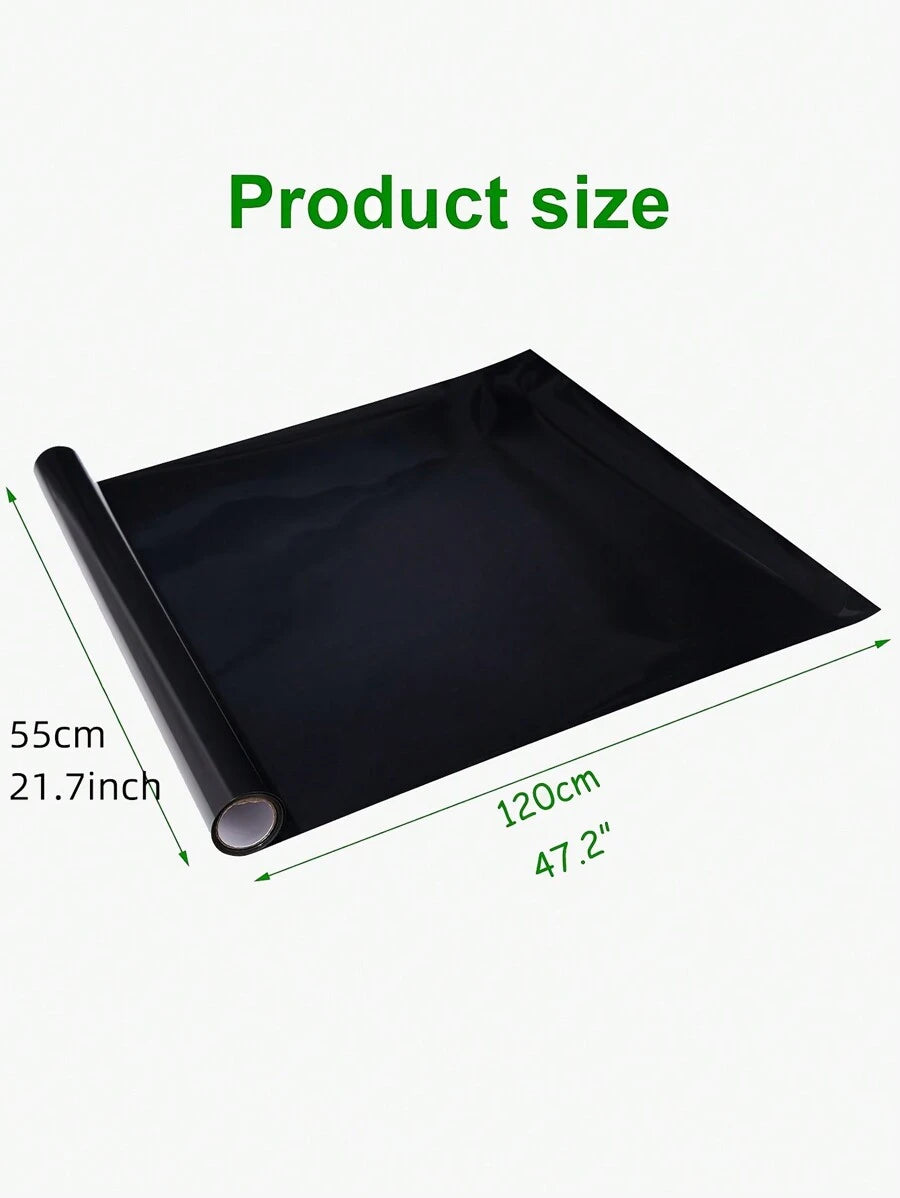 1 pieza Fondo negro para acuario con adhesivo estático, fondo autoadhesivo para pecera, pegatina de vinilo para fondo de acuario, póster de fondo para pecera, decoraciones de papel tapiz para acuario