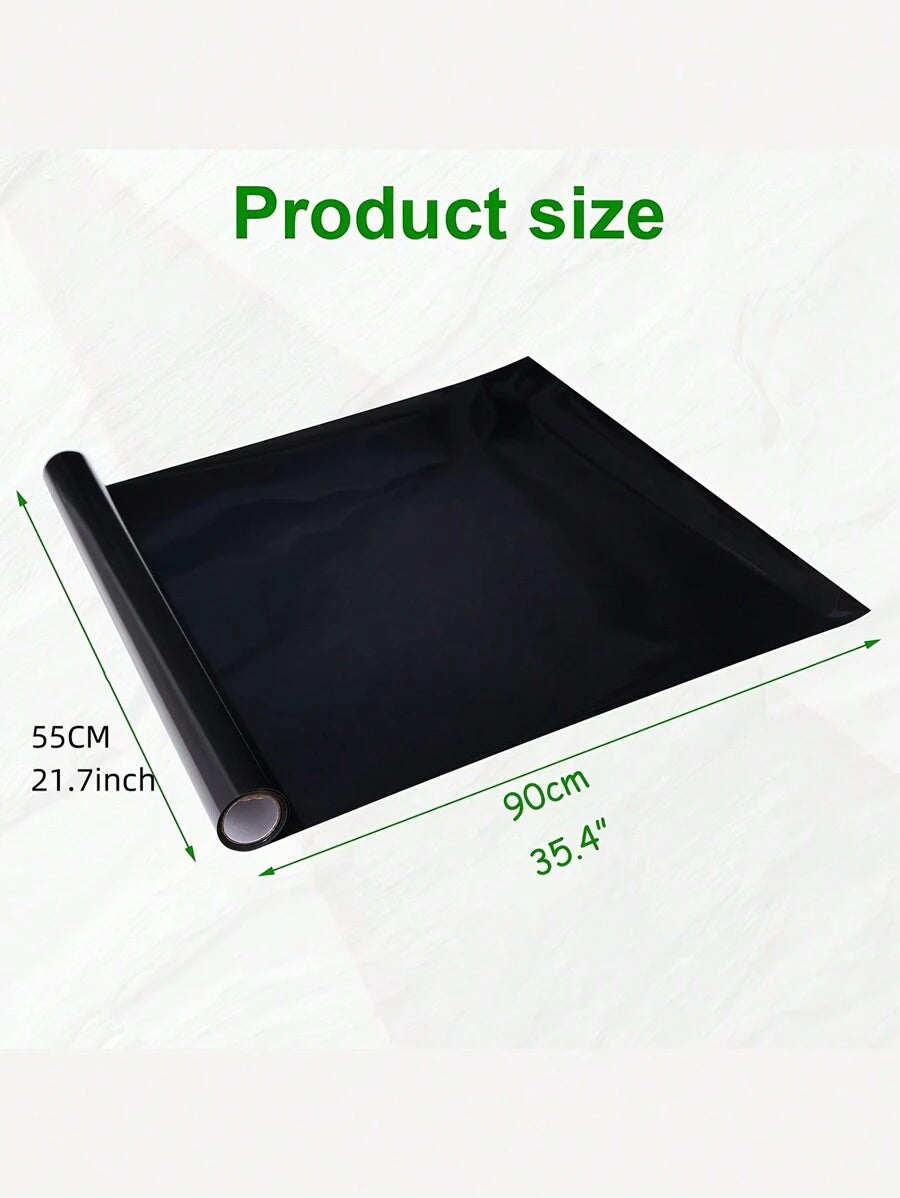 1 pieza Fondo negro para acuario con adhesivo estático, fondo autoadhesivo para pecera, pegatina de vinilo para fondo de acuario, póster de fondo para pecera, decoraciones de papel tapiz para acuario