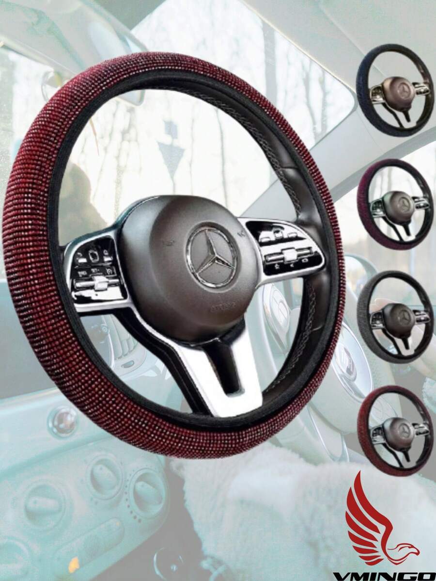 Protector funda cubre volante brillante diamante auto